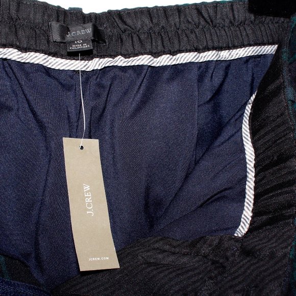 J. Crew Bi-Stretch Wool Tapered Pant in Black Watch Tartan - Picture 9 of 16